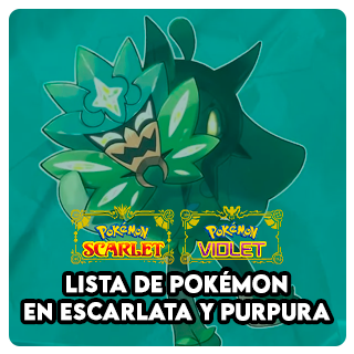 Pokemon Disponibles en Escarlata y Purpura